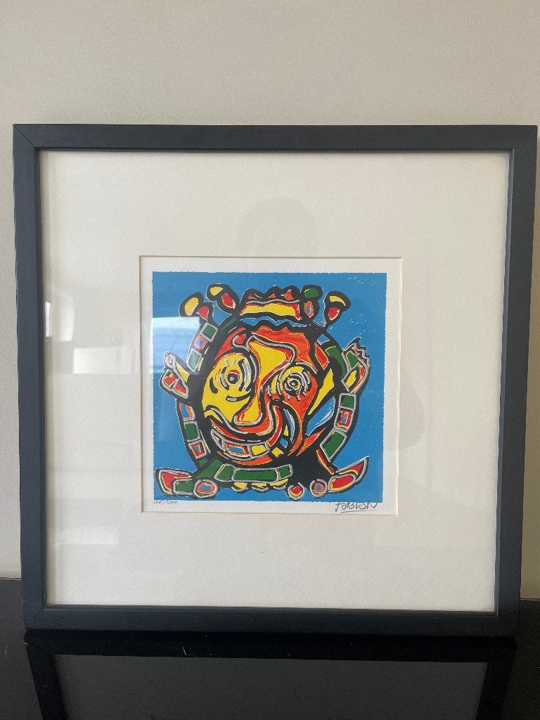 Fabian zeefdruk, Antiek en Kunst, Ophalen, Zeefdruk