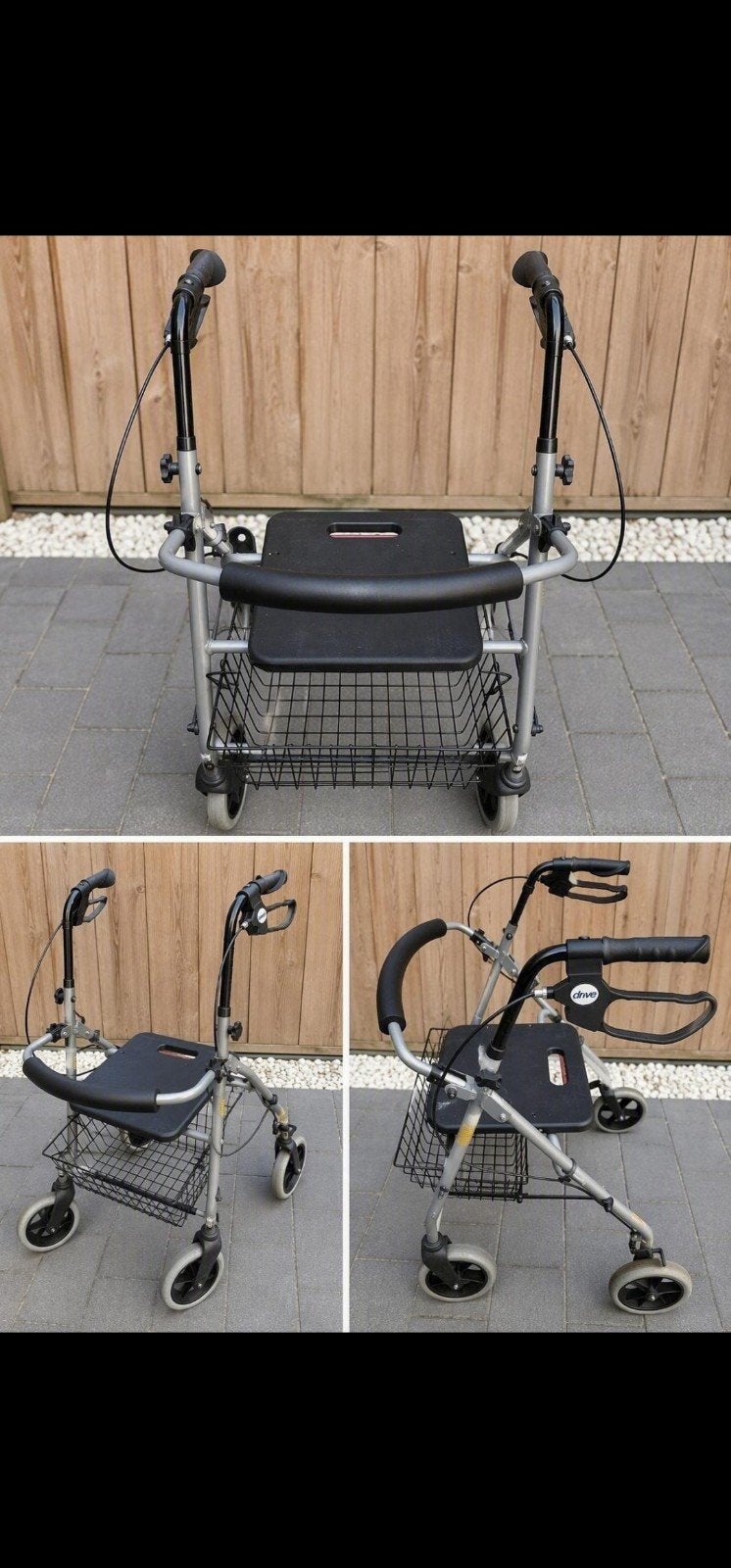 Te koop Drive rolater
Drive rollator met zitting en mandje |, Ophalen of Verzenden, Opvouwbaar, Gebruikt