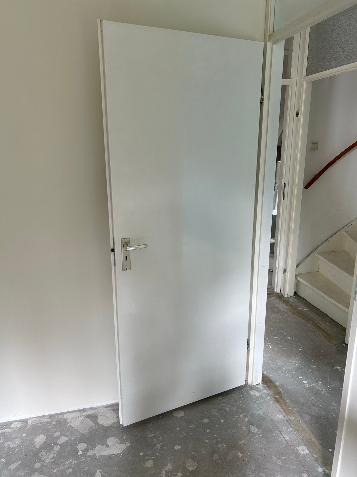 Witte binnendeur met klink - Zo goed als nieuw, Ophalen, Gebruikt, 80 tot 100 cm, Binnendeur