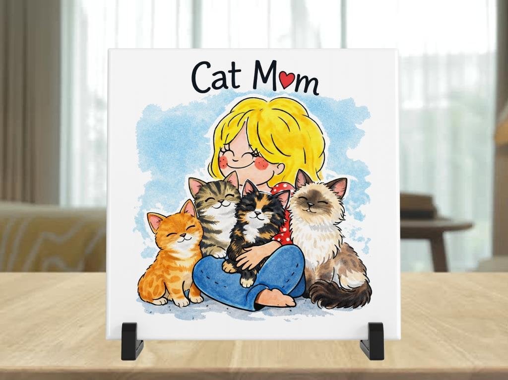 Cat Mom - Blond Stijl, Verzenden, Nieuw