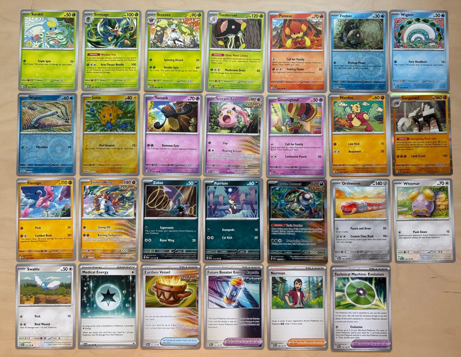Pokémon Kaarten Paradox Rift, Ophalen, Zo goed als nieuw, Meerdere kaarten