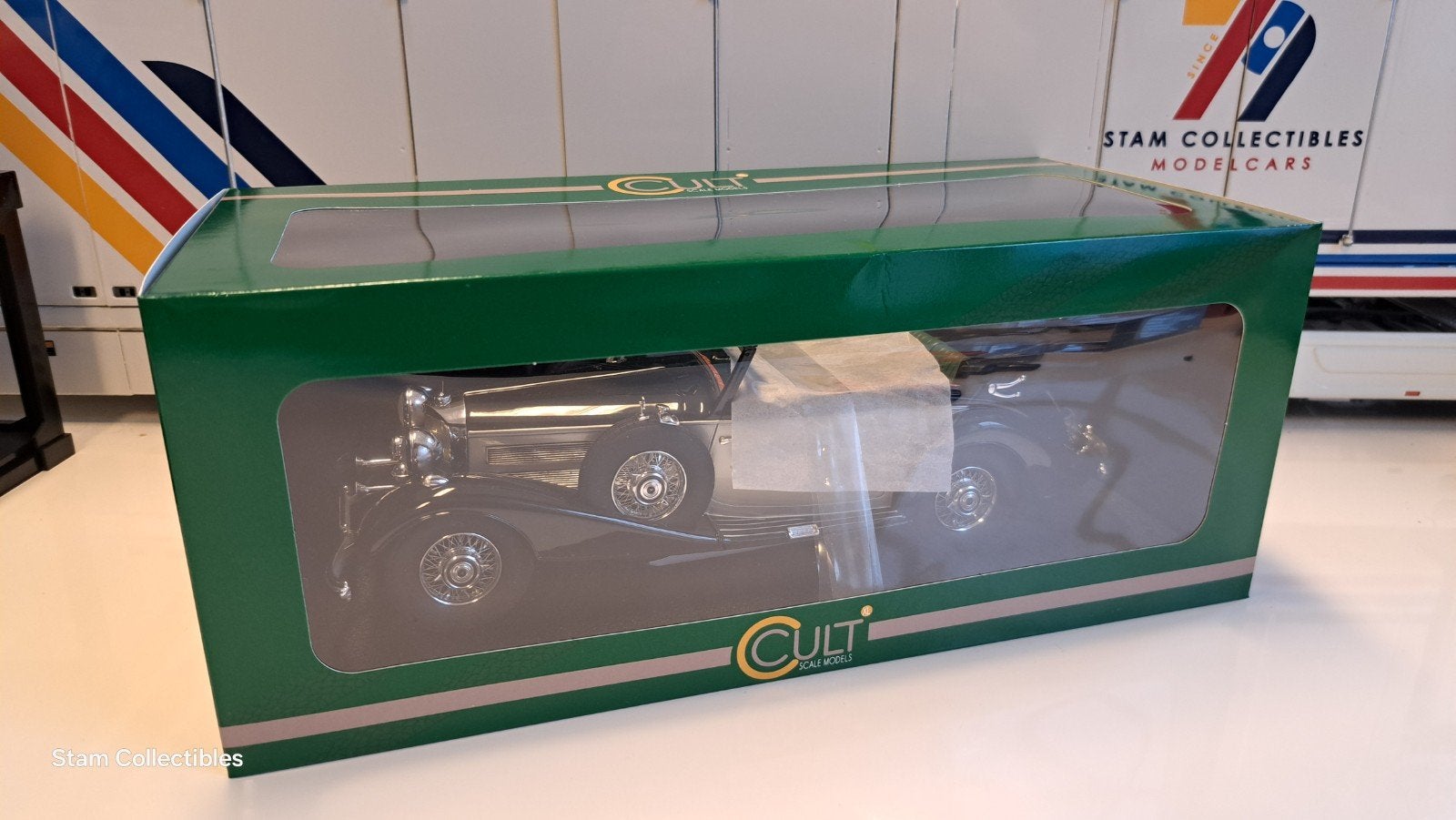 Cult Scale Models Mercedes-Benz 540K Convertible B - 1936, Hobby en Vrije tijd, Overige merken, Auto, Ophalen of Verzenden, Zo goed als nieuw