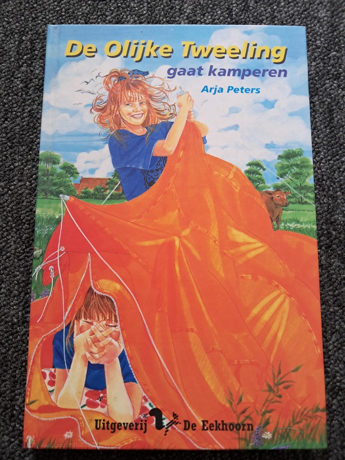 De Olijke Tweeling gaat kamperen - Arja Peters, Boeken, Kinderboeken | Jeugd | 10 tot 12 jaar, Ophalen of Verzenden