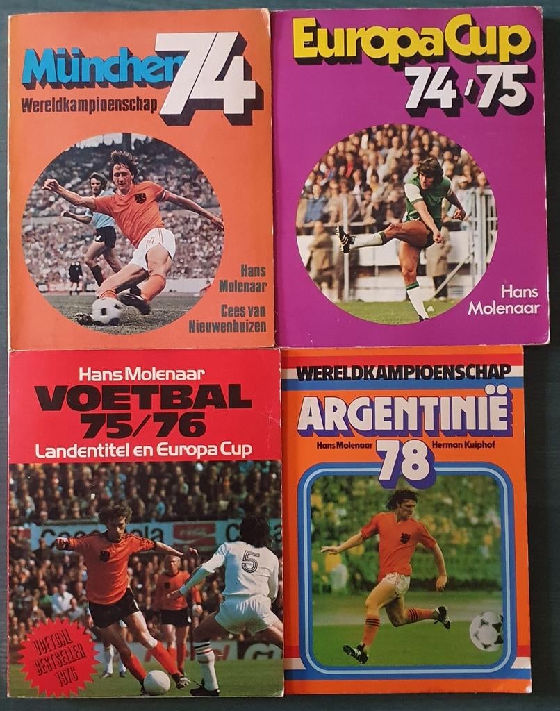 Hans Molenaar Europacup 74 München 74 Argentinië 78 Voetbal, Meerdere stripboeken, Ophalen of Verzenden, Gelezen