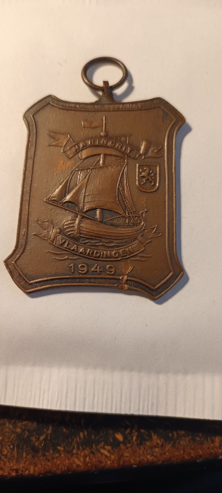Vlaardingen 1949 Herinneringsmedaille, Ophalen of Verzenden, Brons, Nederland