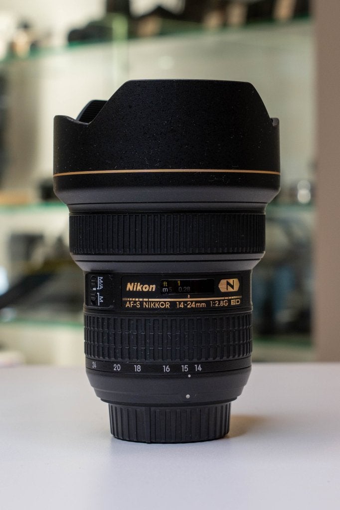 Nikon AF-S 14-24mm F/2.8G ED (Foto-Groep Doorn), Niet ingevuld, Niet ingevuld, Ophalen of Verzenden, Zo goed als nieuw