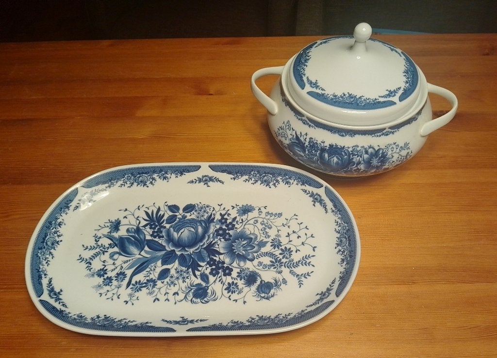 Schaal Kahla Bloem Motief, Schaal, Rond, Ophalen of Verzenden, Glas