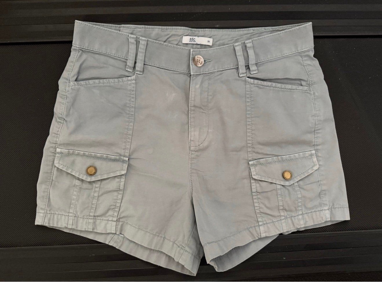 EDC by Esprit korte broek maat 34 (XS) kleur zeegroen, Kort, Ophalen of Verzenden, Zo goed als nieuw, Maat 34 (XS) of kleiner