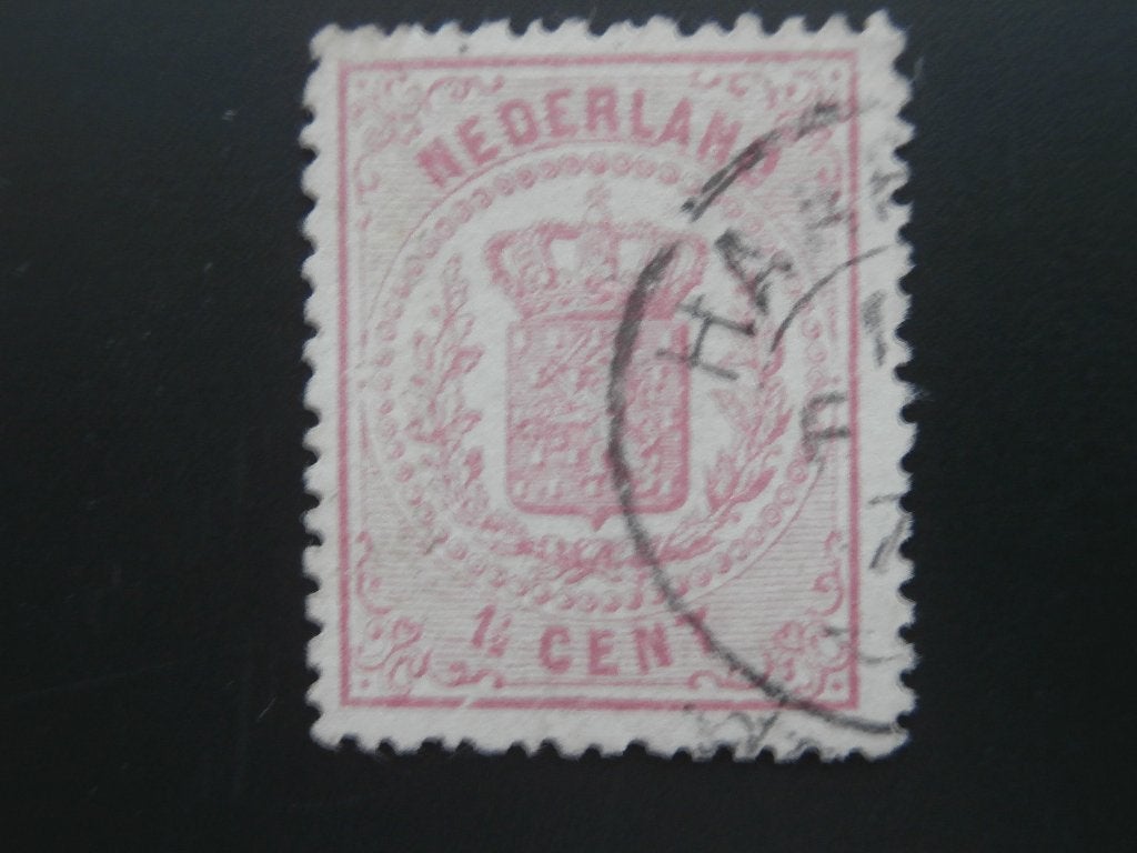 NL 1869-1871; NIEUWE PLAATFOUT NVPHNR 16 LEES, Postzegels en Munten, Postzegels | Nederland, Verzenden, T/m 1940, Gestempeld