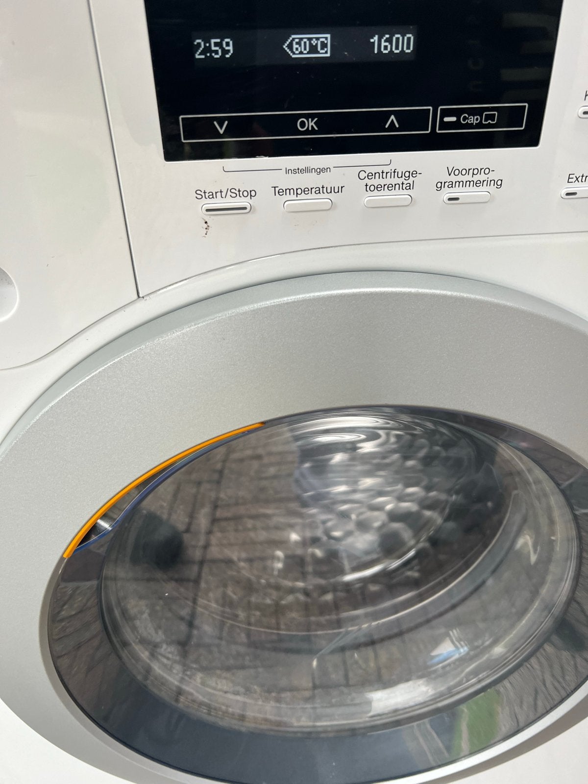 Miele W1 WKB120 Wasmachine - 1600 toeren, Witgoed en Apparatuur, Wasmachines, 6 tot 8 kg, Gebruikt, Ophalen of Verzenden, 1600 toeren of meer
