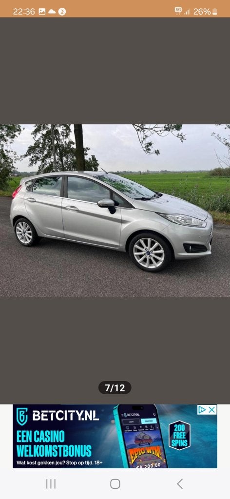 RECHTER ACHTERDEUR FORD FIESTA, Niet ingevuld, Gebruikt, Deur, Niet ingevuld
