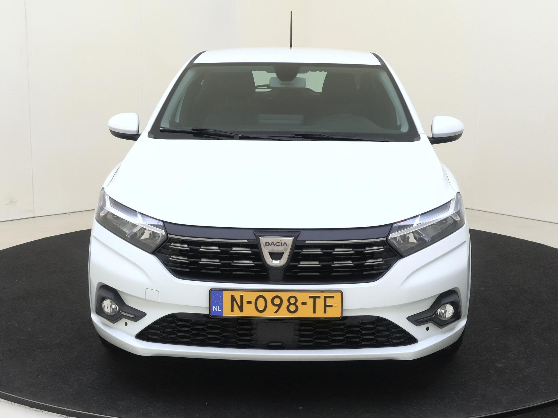 Dacia Sandero 1.0 TCe 90 Comfort | Parkeersensoren Voor + Ac, Auto's, Stof, Euro 6, Wit, Origineel Nederlands