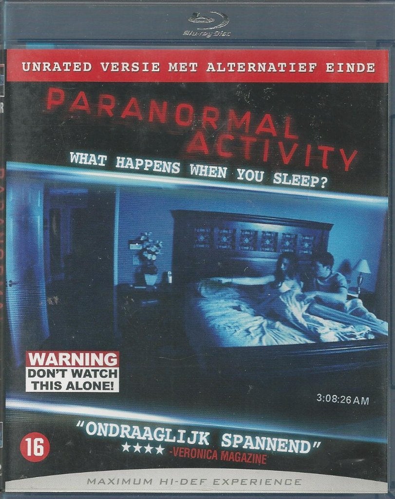 Paranormal activity, Horror, Vanaf 16 jaar, Film, Ophalen of Verzenden
