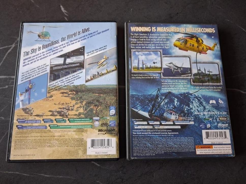Microsoft flight simulator x + Expansion pack, 1 speler, Ophalen of Verzenden, Zo goed als nieuw, Vanaf 3 jaar