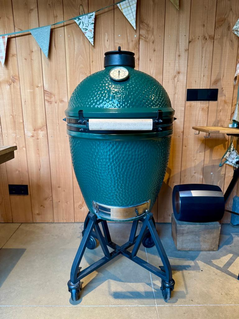 Big Green Egg Large | IntEGGrated Nest + Handler |ConvEGGtor, Ophalen, Zo goed als nieuw, Met accessoires