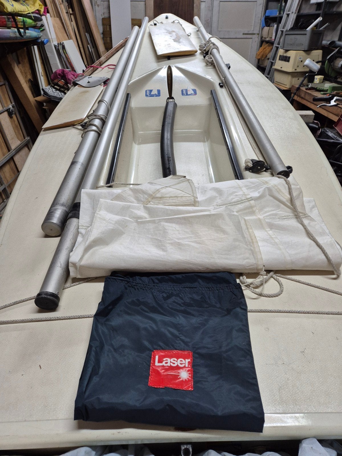 Laser (standaard) zeilboot compleet, Ophalen, Gebruikt
