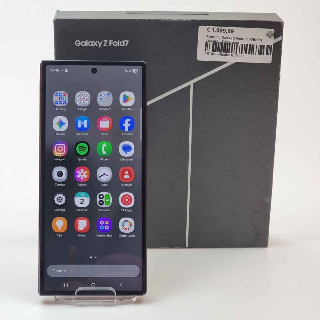 Samsung Galaxy Z Fold 7 16GB/1TB Jetblack | Prima staat, Telecommunicatie, Mobiele telefoons | Samsung, Samsung, Gebruikt, Support@Samsung.com