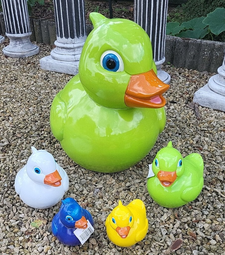 Polyester beelden,  badeenden, Ophalen of Verzenden, Nieuw, Kunststof, Dierenbeeld