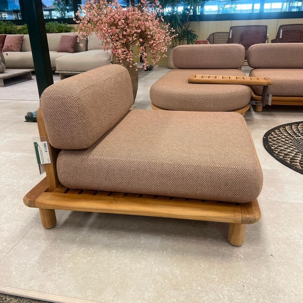 bassano Loungeset | Showroommodel, Tuin en Terras, Ophalen, Gebruikt, Teakhout, Bank