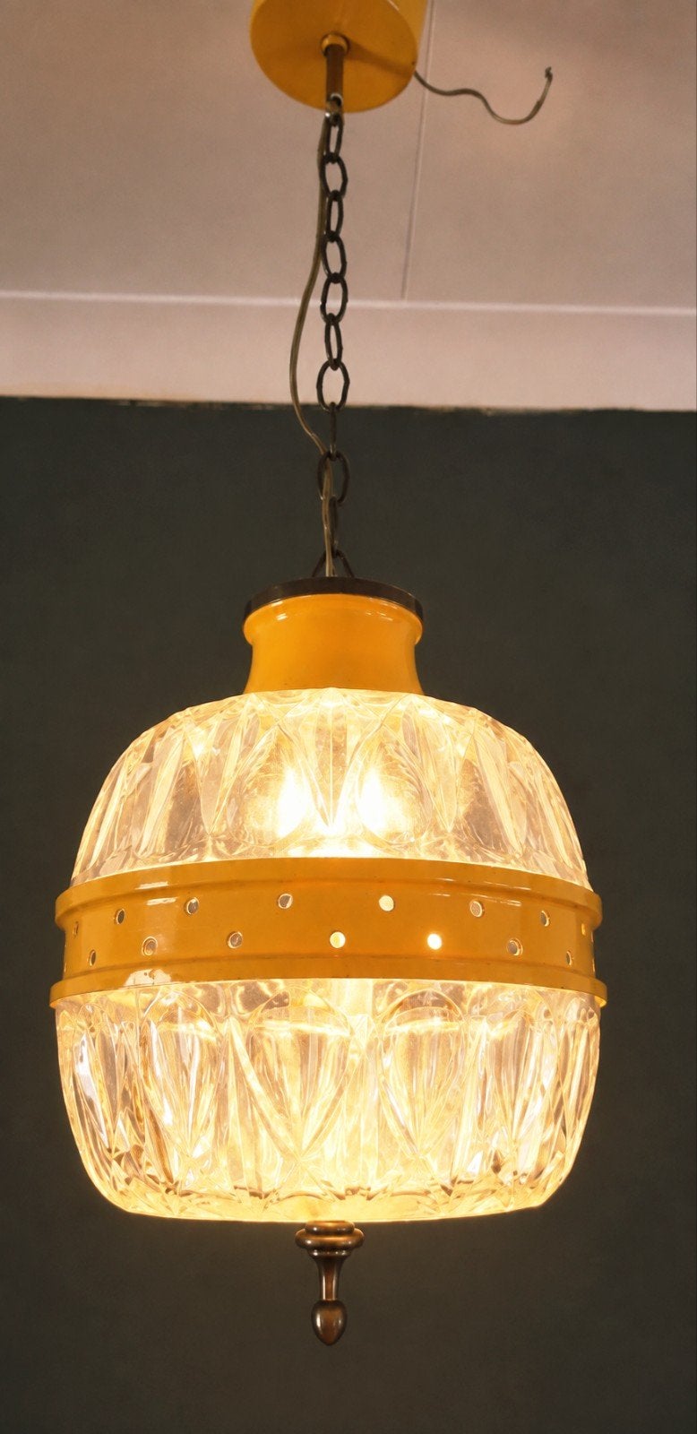 vintage hanglamp uit de jaren '60  italië, Ophalen of Verzenden