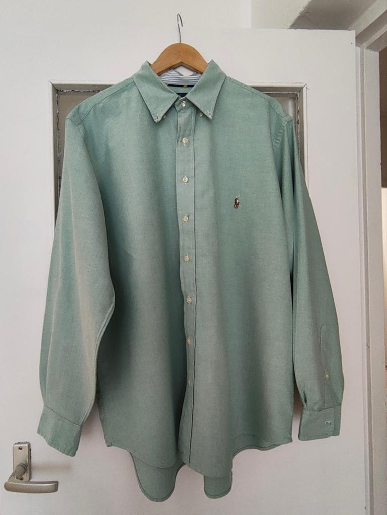 Ralph Lauren overhemd lichtgroen zgan! XL 1XB/1TG, Kleding | Heren, Ralph Lauren, Ophalen of Verzenden, Zo goed als nieuw, Halswijdte 43/44 (XL)