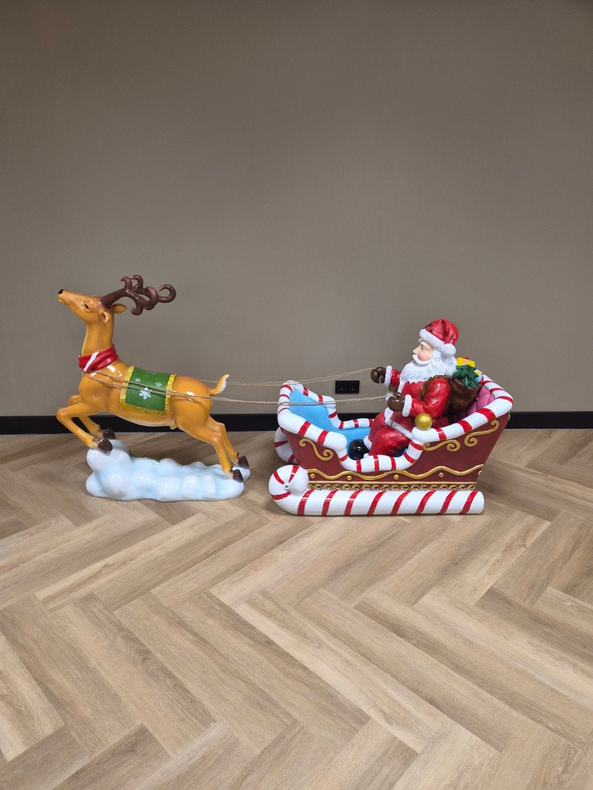 PRACHTIGE KERSTMAN MET SLEE EN RENDIER, Diversen, Ophalen