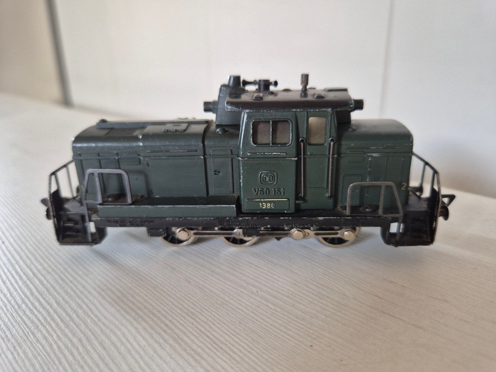 Fleischmann H0 DB dieselloc 1380, Gebruikt, Fleischmann, Ophalen of Verzenden, Gelijkstroom