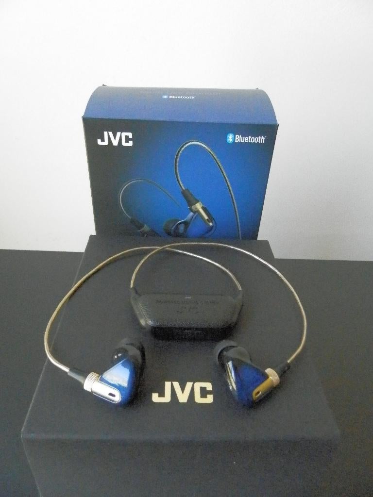 JVC XE-M1BT Semi Wireless In Ear Monitor Indigo Blue, Ophalen of Verzenden, Zo goed als nieuw, Overige merken, Draadloos