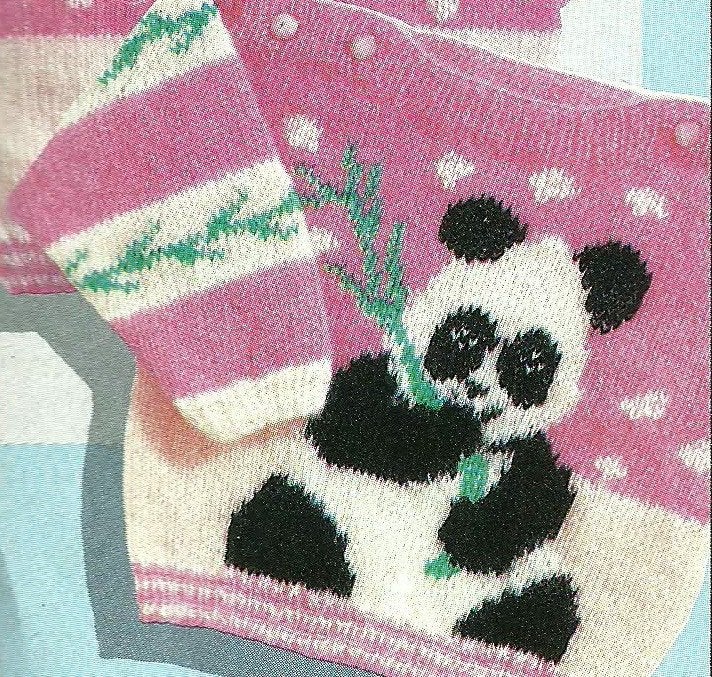 Panda trui breipatroon, Ophalen of Verzenden, Zo goed als nieuw, Breien, Patroon of Boek