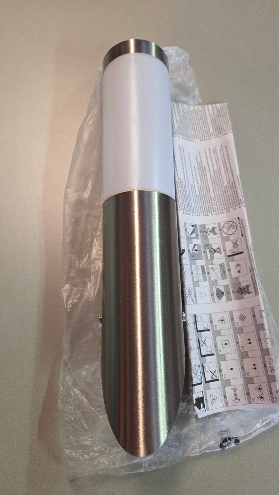 Buitenlamp RVS - Nieuw in doos, Minder dan 50 watt, Staande lamp, Nieuw, Ophalen of Verzenden