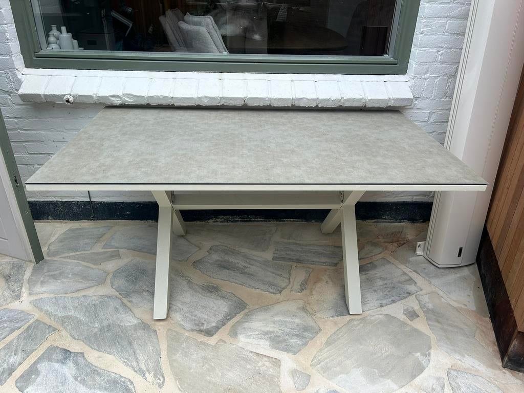 Tuintafel, Ophalen, Zo goed als nieuw, Rechthoekig, Aluminium