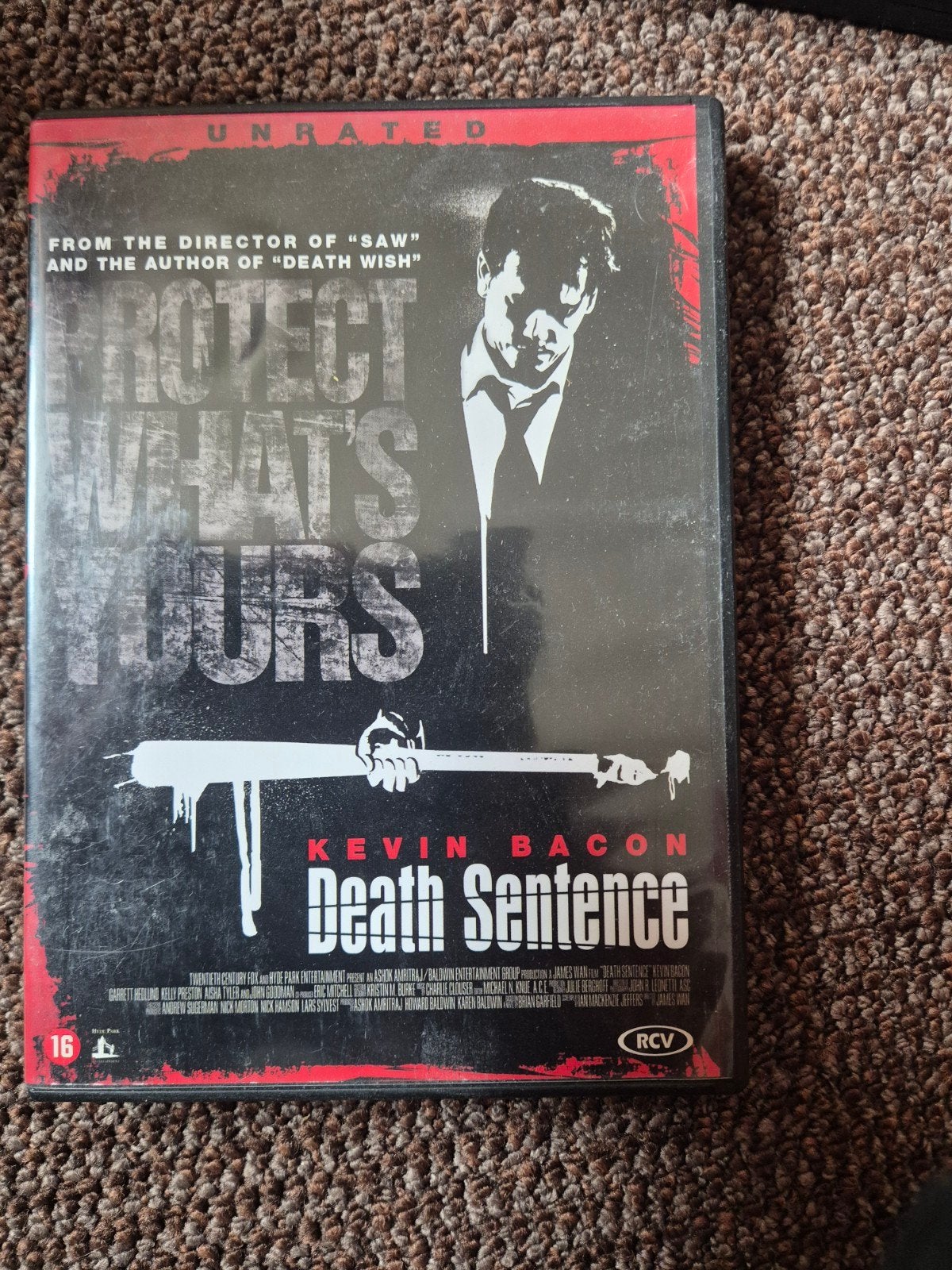 Death Sentence - Kevin Bacon (DVD), Cd's en Dvd's, Gebruikt, Vanaf 16 jaar, Actiethriller, Ophalen of Verzenden