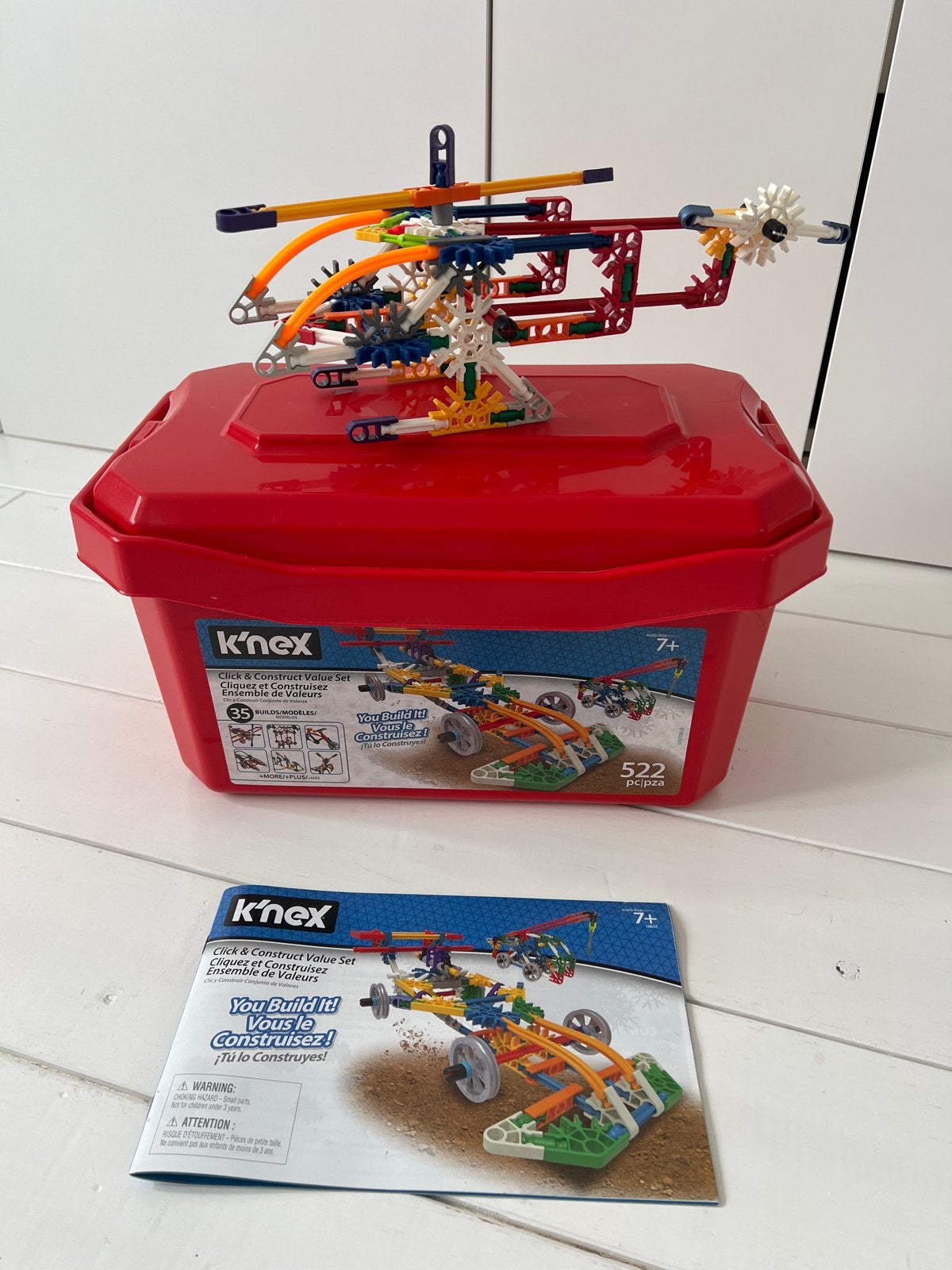 Kid K'nex 30-delige set (mist 2 stukjes) en knex 522 stukjes, Ophalen of Verzenden, Gebruikt, K'nex