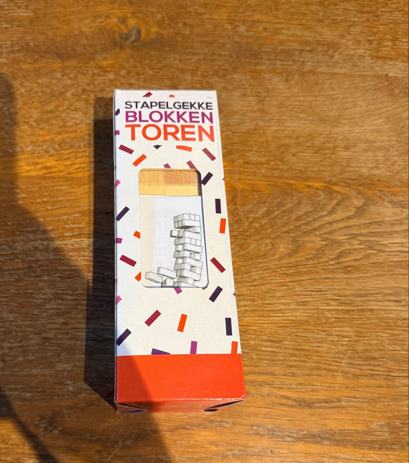 Stapelgekke Blokken Toren - Mini Jenga (Ongebruikt), Een of twee spelers, Ophalen of Verzenden, Nieuw, Reisspel
