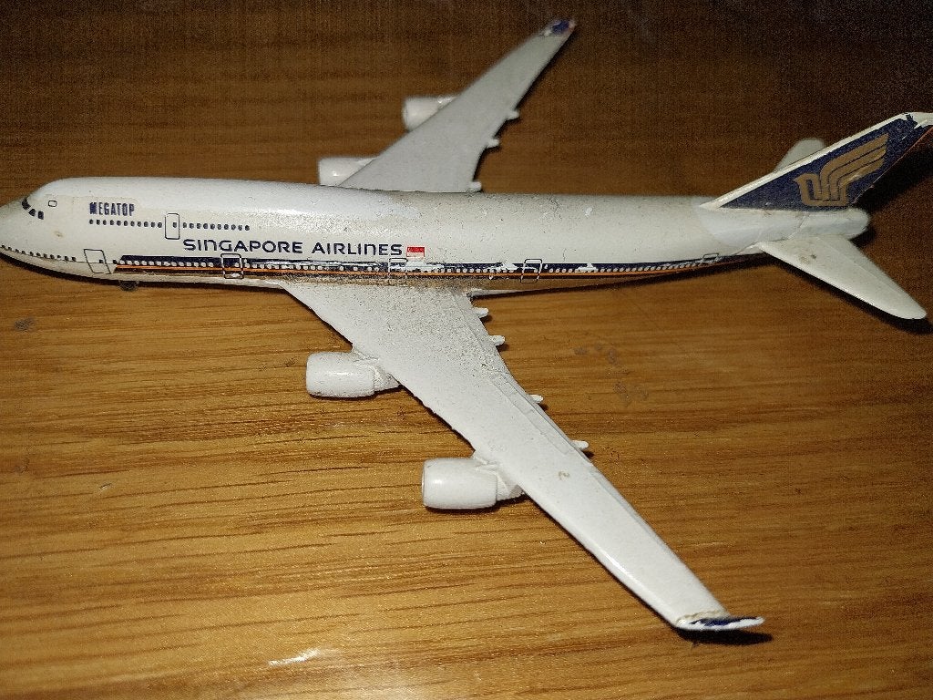 Singapore Airlines Boeing 747-400 1/600 schaalmodel Schabak, Verzamelen, Luchtvaart en Vliegtuigspotten, Ophalen of Verzenden