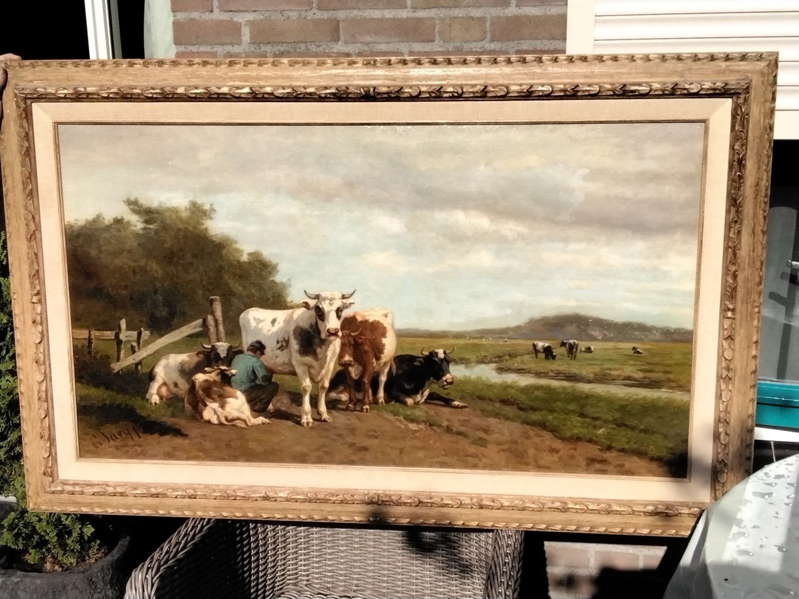 KOEIEN SCHILDERIJ SAVRIJ, Antiek en Kunst, Ophalen