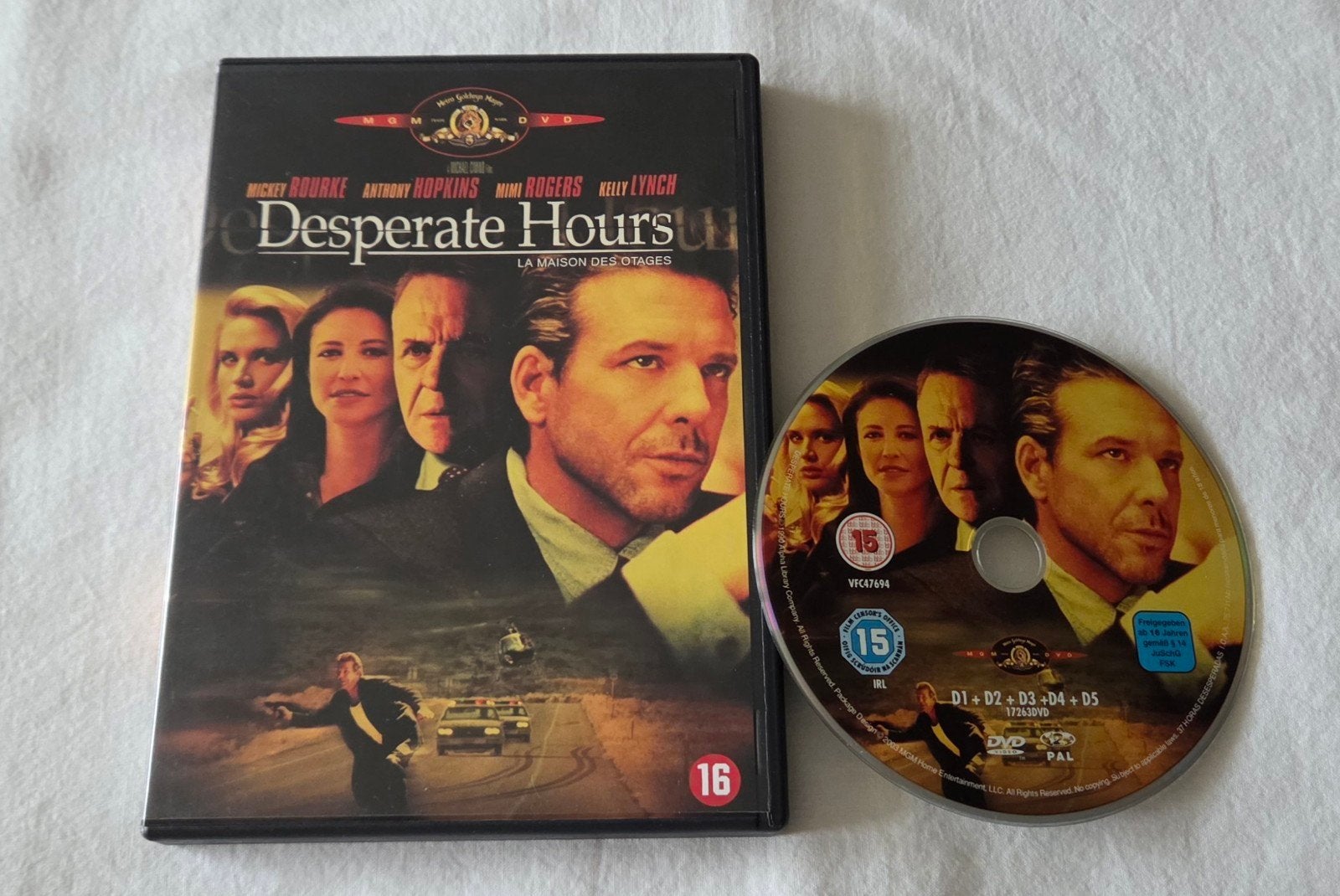 MGM Desperate Hours Dvd Actie, Vanaf 16 jaar, Ophalen of Verzenden, Zo goed als nieuw