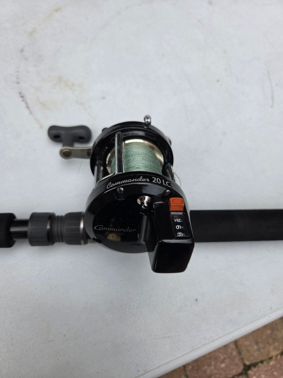 Dark Devil Offshore  30LBS 2.00m met Commander 20 LC reel, Watersport en Boten, Ophalen, Gebruikt, Complete hengel
