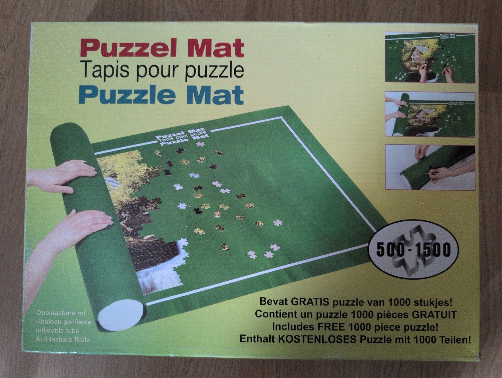 Puzzel Mat met GRATIS 1000 stukjes puzzel, Ophalen, 500 t/m 1500 stukjes, Nieuw, Overige typen