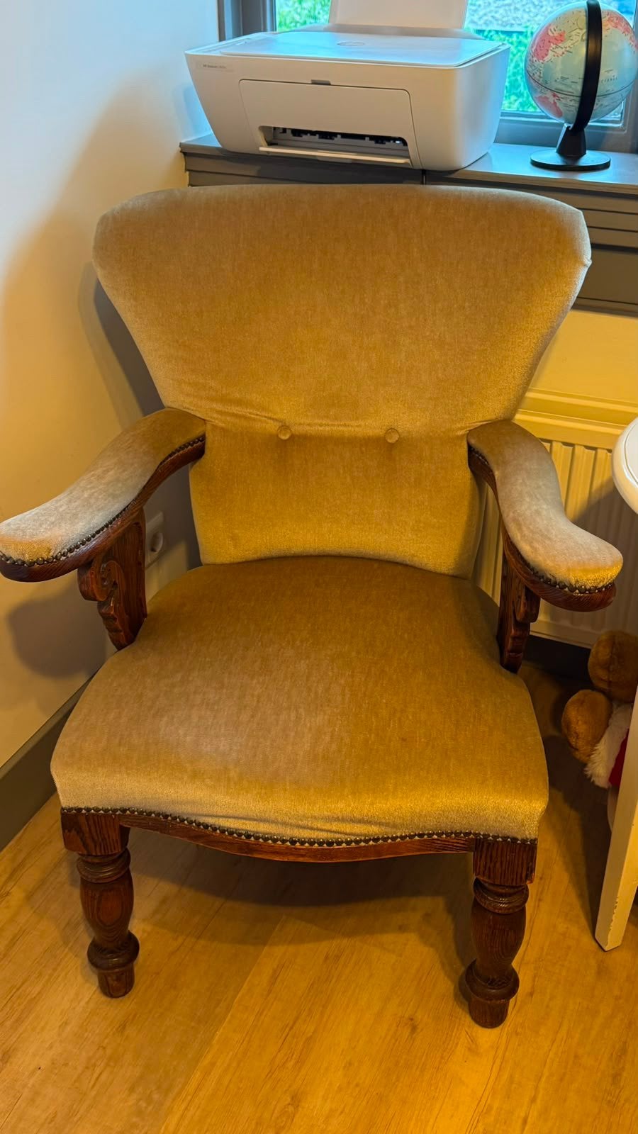 gestoffeerde fauteuil, Ophalen