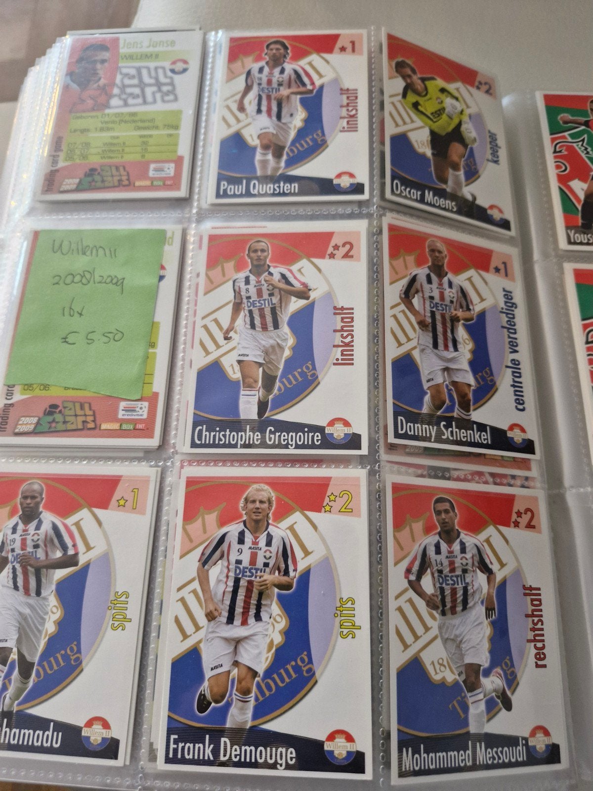 All Stars Trading Cards 2007-2008 7 x Willem, Ophalen of Verzenden, Schoenen