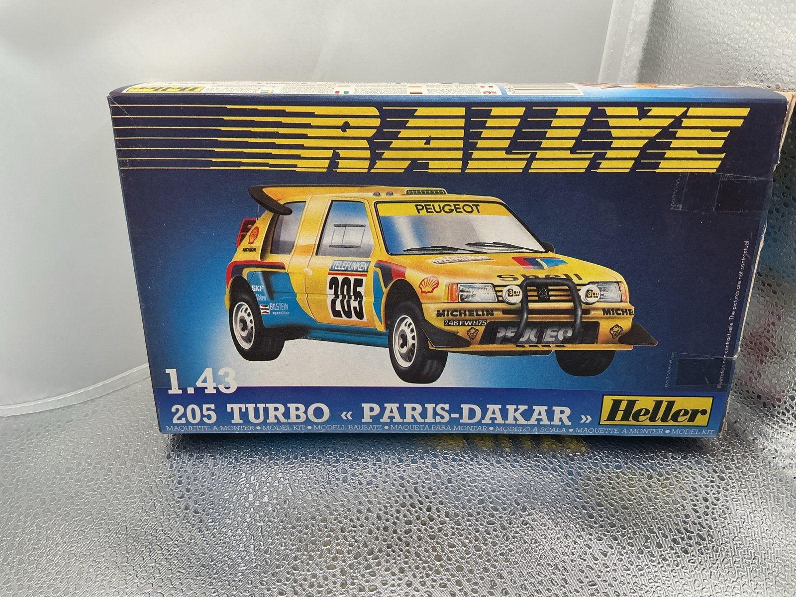 Heller 1:43 Peugeot 205 Turbo "Paris-Dakar" modelbouwkit, Verzenden, Nieuw, Auto, Overige merken