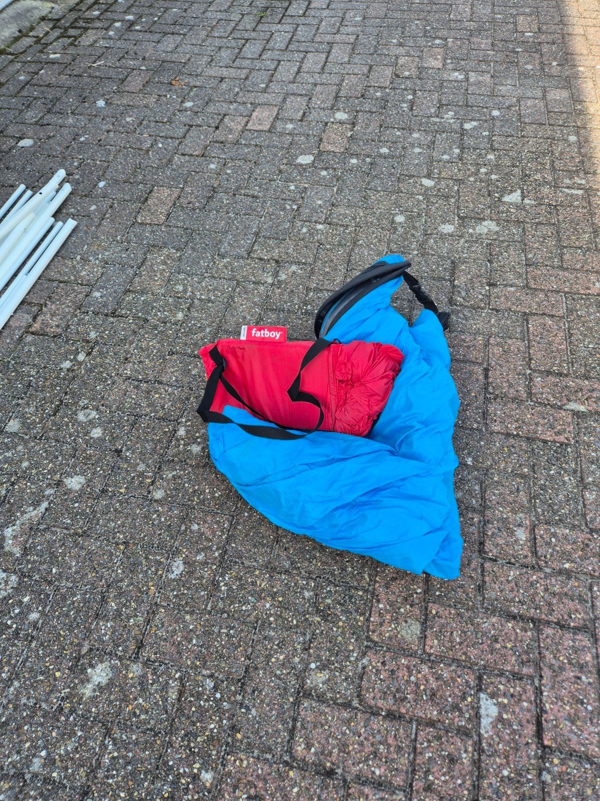 Fatboy Lamzac Rood - Merkloos Lamzac Blauw, Ophalen of Verzenden, Gebruikt, Blauw