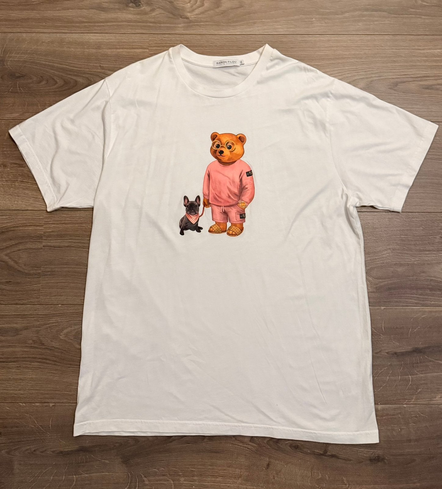 Baron filou shirt, Kleding | Heren, Ophalen of Verzenden, Zo goed als nieuw, Overige maten, Wit