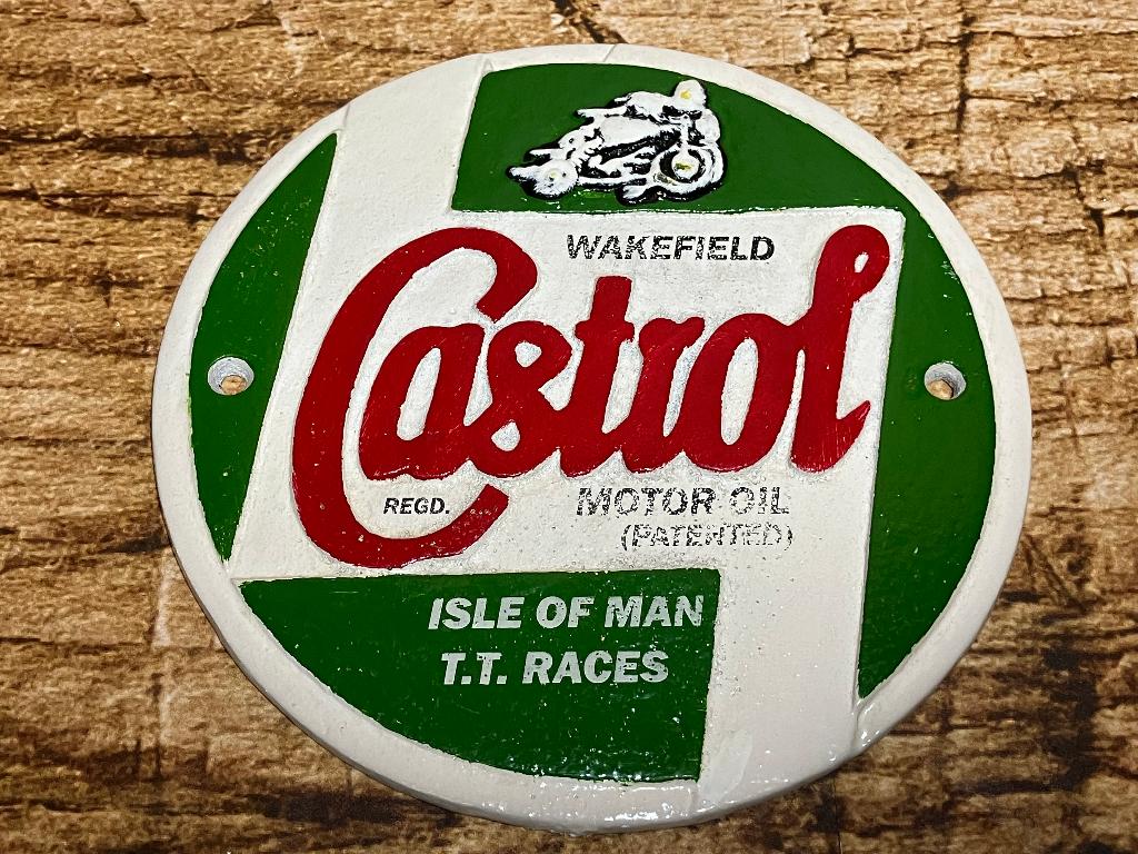 Reclamebord Castrol motor oil, Ophalen of Verzenden