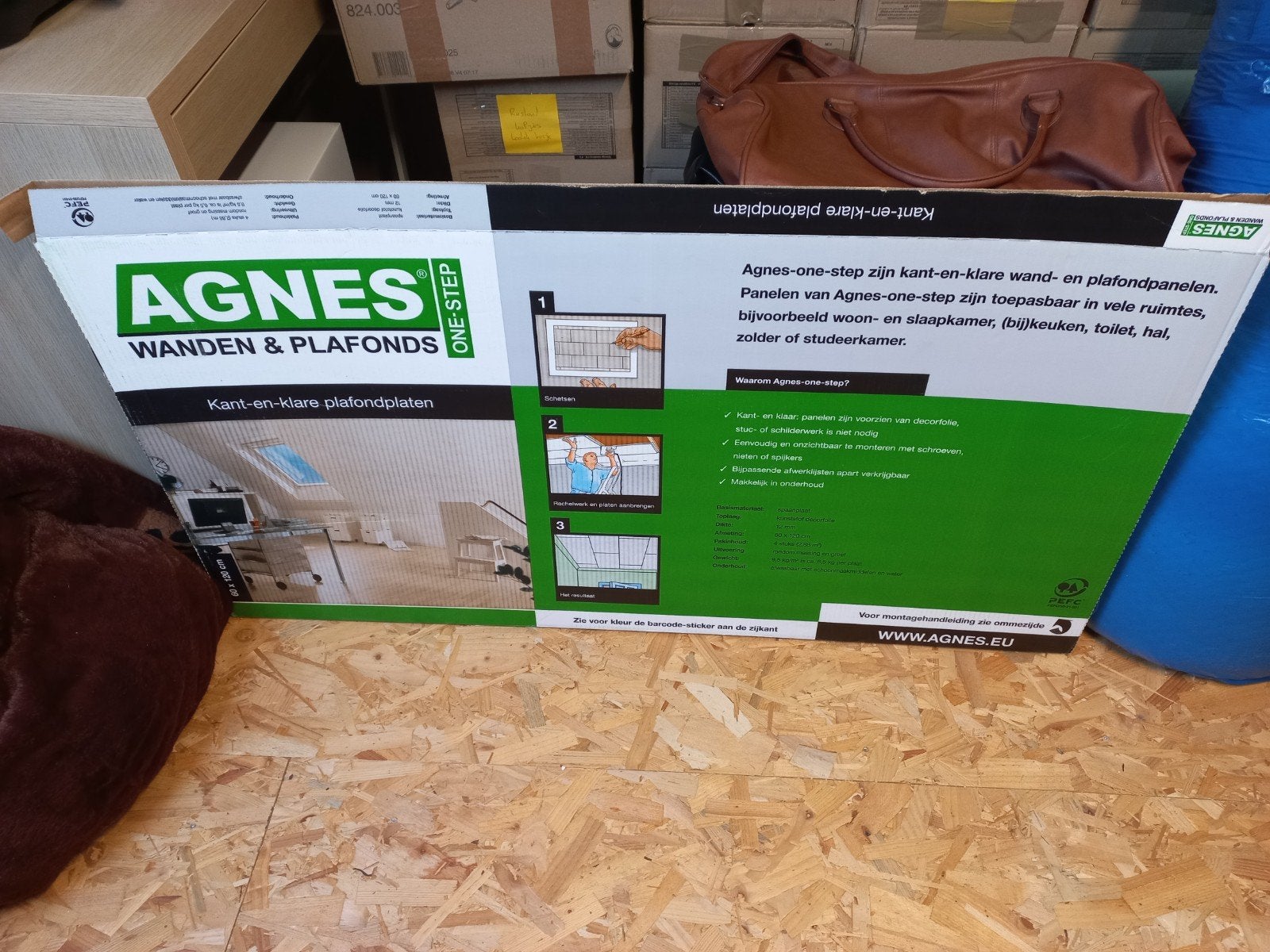 Agnes One-Step Kant-en-klare Plafondplaten, Doe-het-zelf en Verbouw, Ophalen, Nieuw, Overige materialen, Minder dan 20 mm