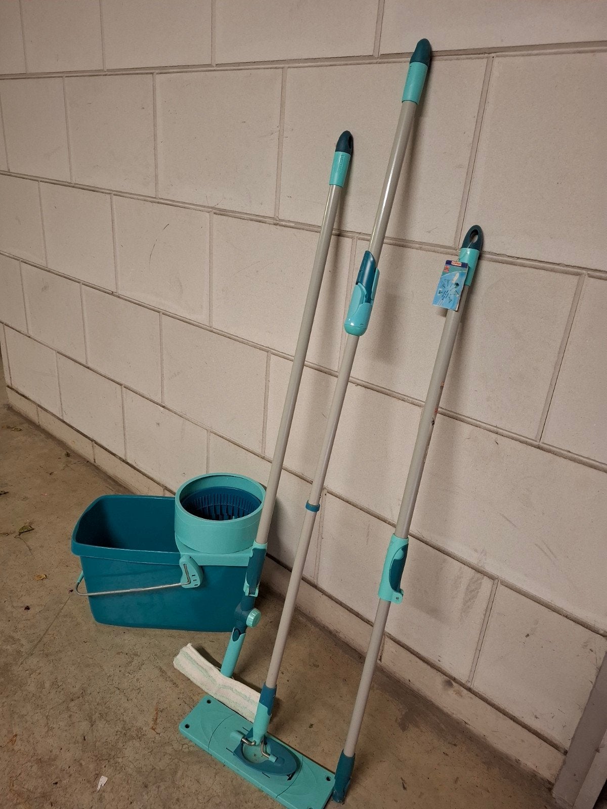 Leifheit Dweilsysteem met Emmer en Mop, Ophalen, Dweilemmer, -bak, of -wagen
