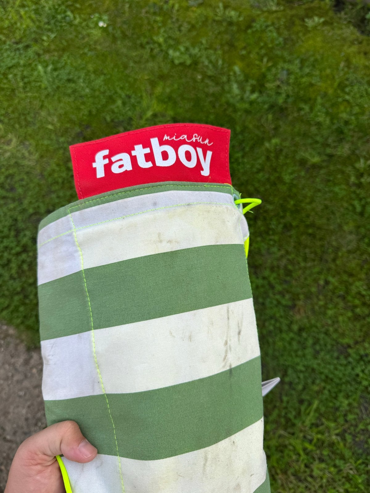 Fatboy Miasun Strandtent - Groen/Wit gestreept, Ophalen of Verzenden, Gebruikt