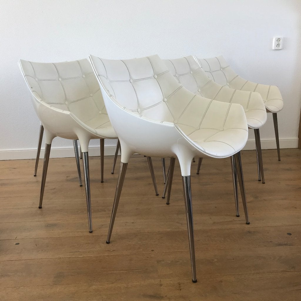 6 Cassina Passion 246 leer wit stoel stoelen, Ophalen, Gebruikt, Wit, Leer