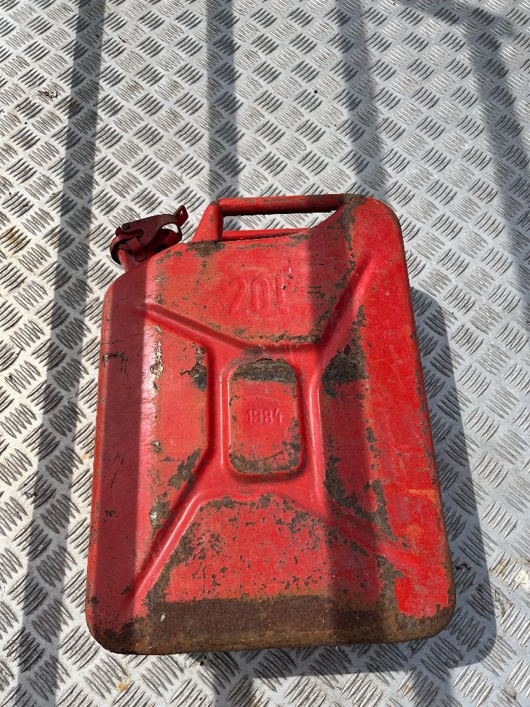 Vintage rode jerrycan 20 liter (1984), Ophalen, Gebruikt